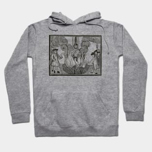 Joan or Arc Woodcut Design Hoodie